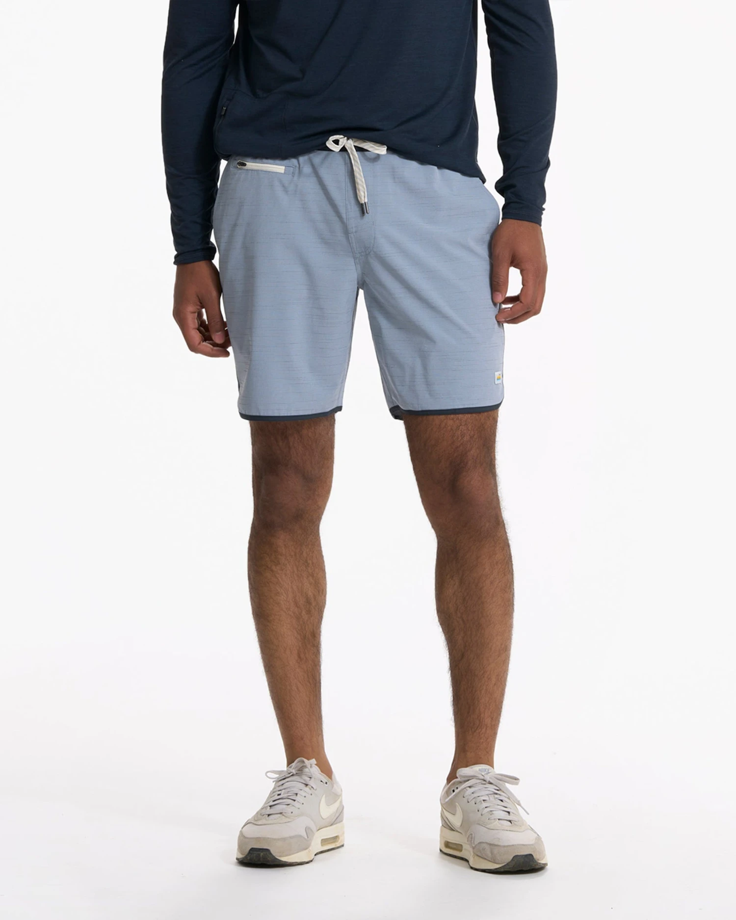 Banks Short | Light Cloud Slub Stripe 4 Banks Short | Light Cloud Slub Stripe - Image 2