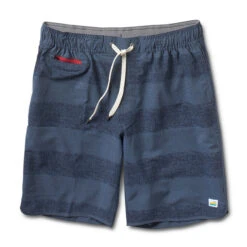 Banks Short | Navy Texture Stripe