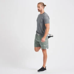 Trail Short | Evergreen Heather Stripe -Funktion One Style V341EHS 4 update