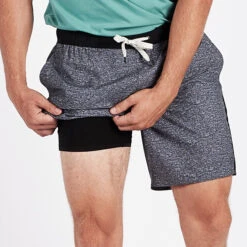 Trail Short | Heather Grey Texture -Funktion One Style V341HGT 5