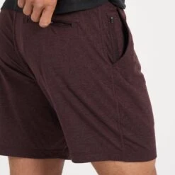 Ponto Short | Oxblood Heather -Funktion One Style V344HOX 6 adf8137d a5c6 4b07 8009 279bb36b8c54