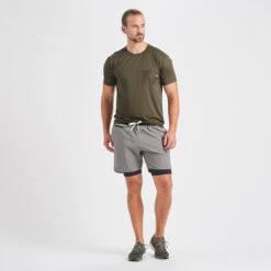 Stockton Short | Grey Linen Texture -Funktion One Style V346GRL 4 update