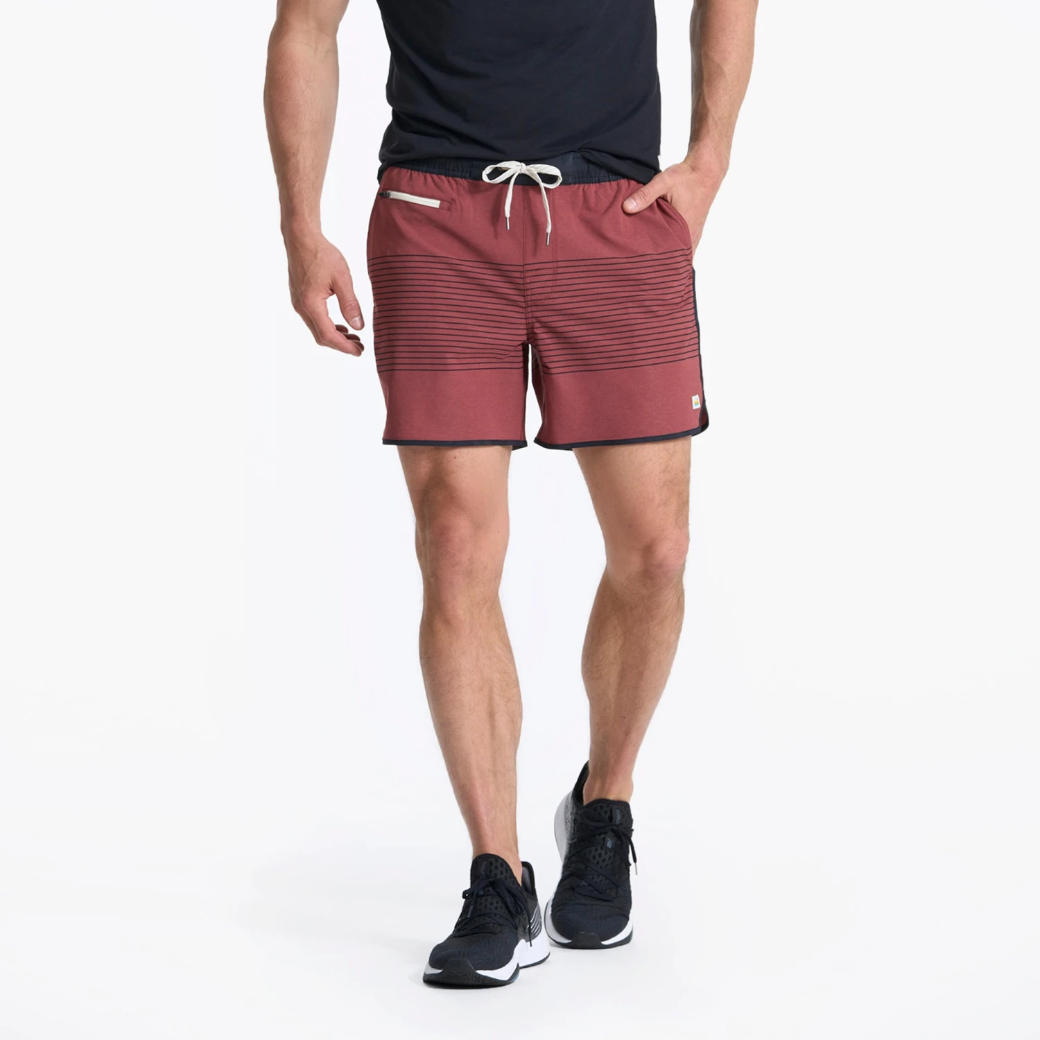 Banks Short 5" | Currant Stripe 4 Banks Short 5" | Currant Stripe - Image 2