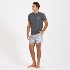Cape Short | Light Grey Vintage Leaf -Funktion One Style V369GVL 4