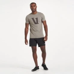 V1 Logo Tee | Cocoa -Funktion One Style V374BLK 2911