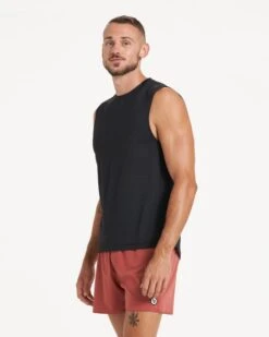 Zephyr Muscle Tee | Black Heather -Funktion One Style V376SIA 1254