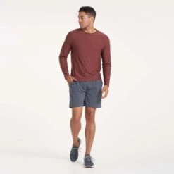 Long-Sleeve Strato Tech Tee | Cedar Heather -Funktion One Style V382AZR 0410