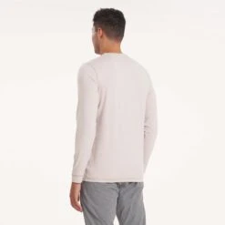 Long-Sleeve Ease Performance Henley | Oyster Heather -Funktion One Style V431GLT 0819