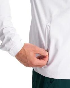 Venture Track Jacket | White -Funktion One Style V536WHT FA23 M ECOMM jackets DETAIL 6