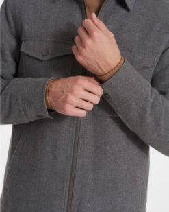 Ridgeline Wool Jacket | Charcoal Heather -Funktion One Style V545HCC FA22 M ECOMM 0127 DETAIL