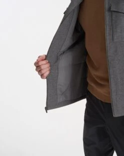 Ridgeline Wool Jacket | Charcoal Heather -Funktion One Style V545HCC FA22 M ECOMM 0132 DETAIL