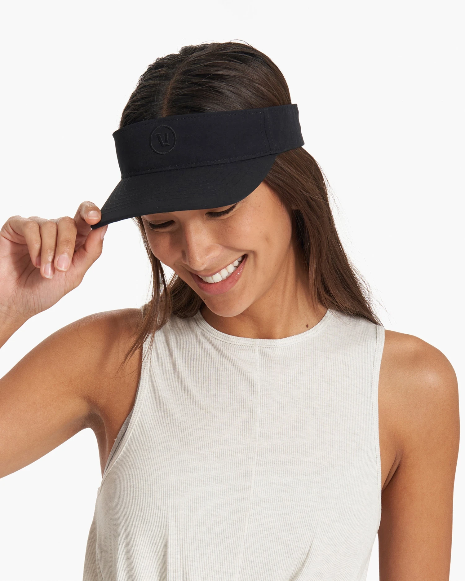 Vuori Tennis Visor | Black 4 Vuori Tennis Visor | Black - Image 2