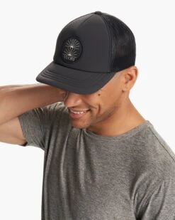 Light & Space Foam Trucker | Black -Funktion One Style V8022BLK FA23 UNISEX ECOMM headwear FRONT ALT 4