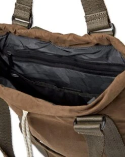 V1 Convertible Tote Bag | Army -Funktion One Style V8028ARM FA23 UNISEX ECOMM bags FLAT LAY 2