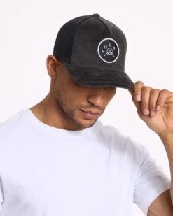 Summit Cord Trucker Hat | Charcoal -Funktion One Style V867CCL 3801