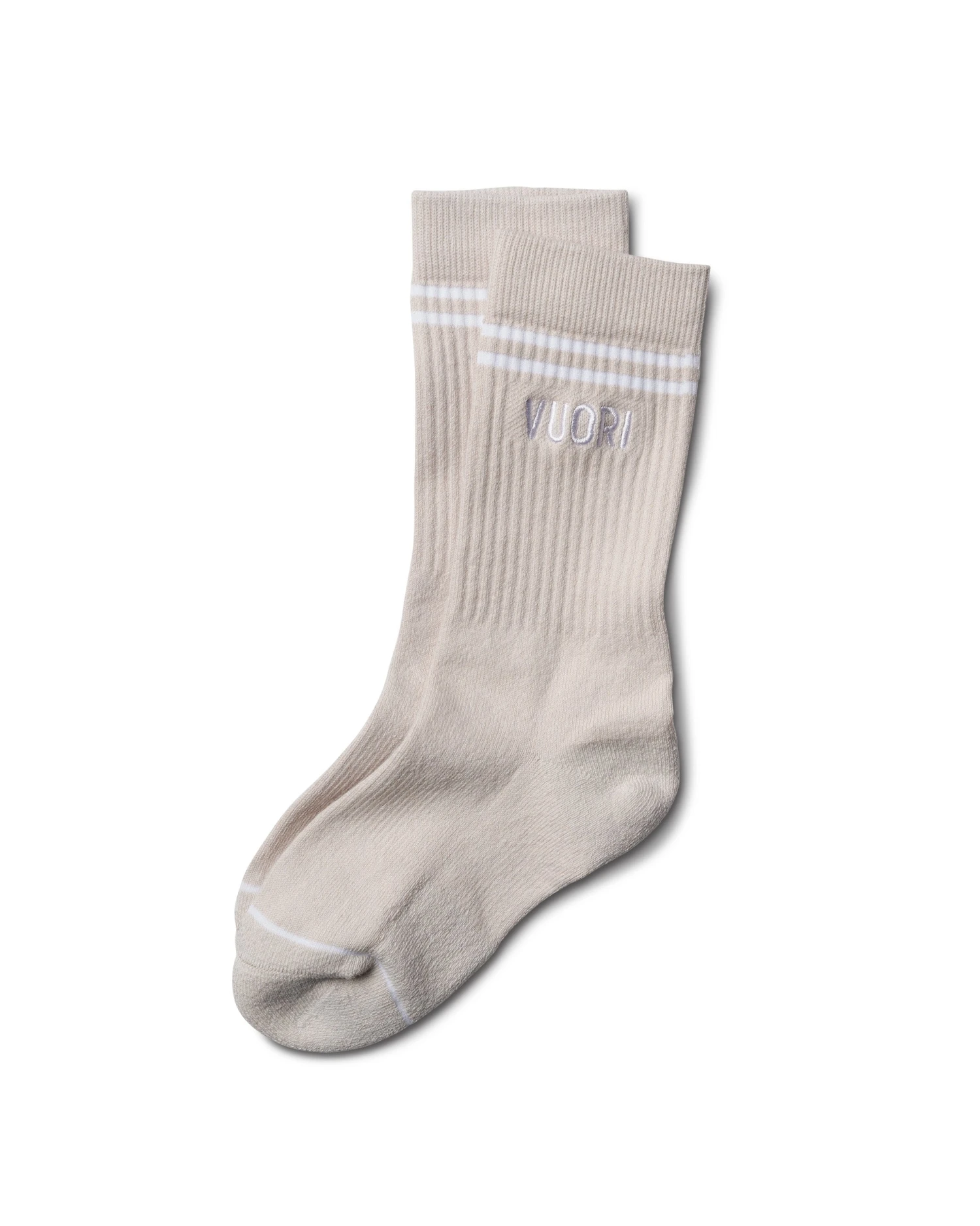 Vuori Crew Sock | Salt Heather 3 Vuori Crew Sock | Salt Heather