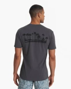 Vintage Coast Tee | Charcoal -Funktion One Style V9000CCL SP23 M ECOMM PRINTABLES 0701 TOP