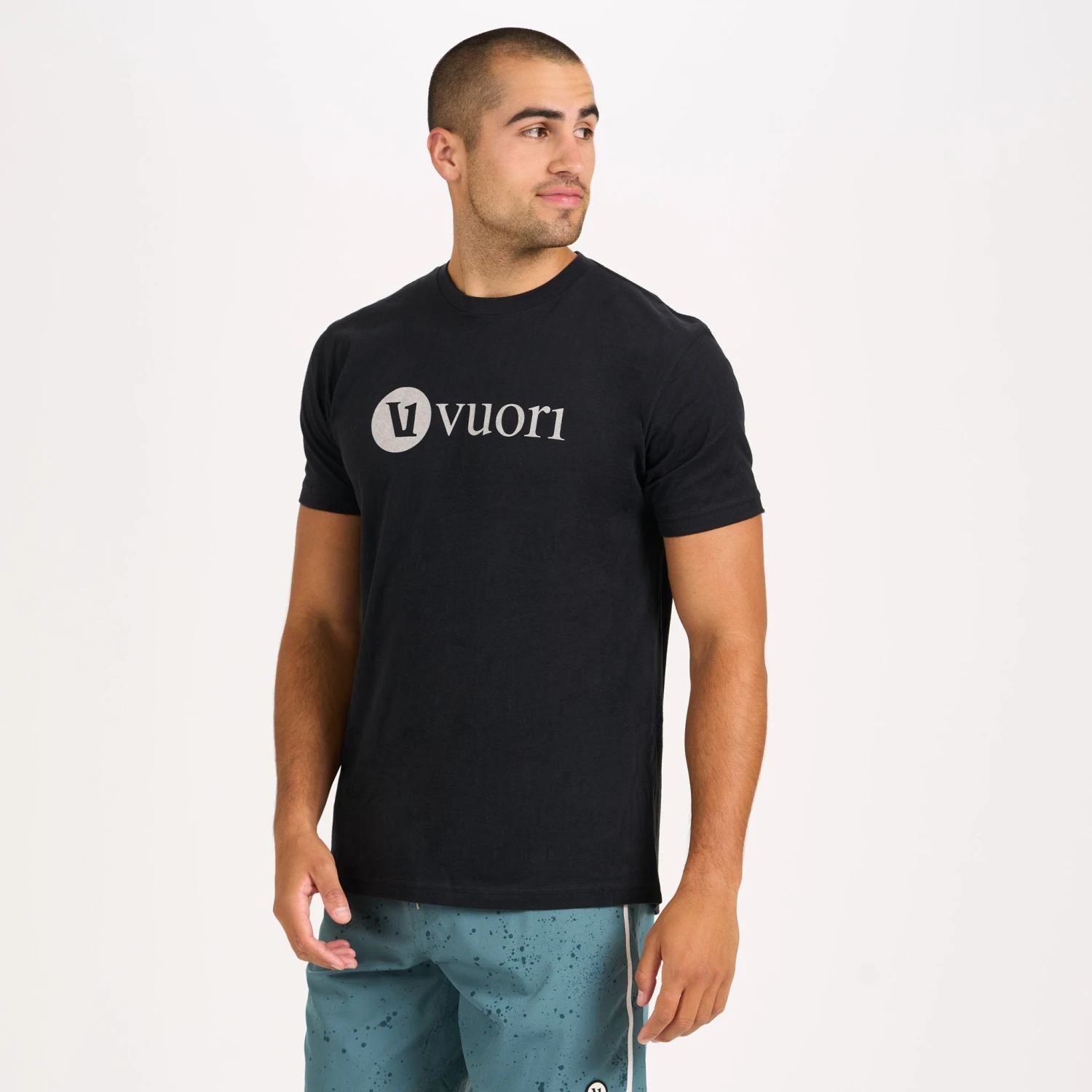 V1 Vuori Wordmark Logo Tee | Black 4 V1 Vuori Wordmark Logo Tee | Black - Image 2