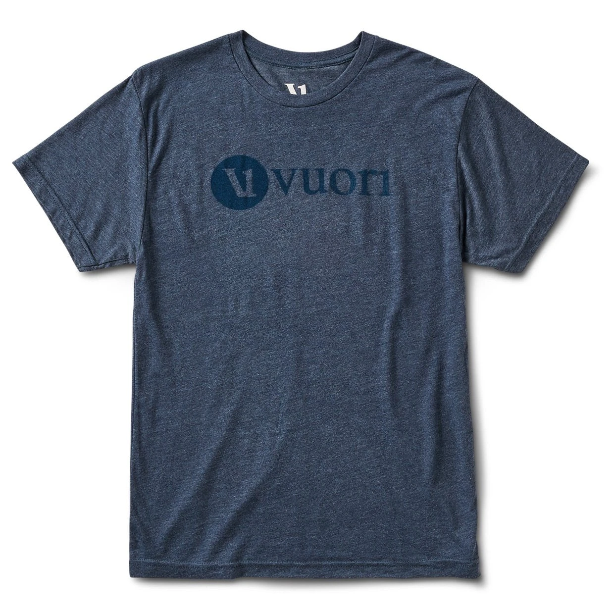 V1 Vuori Wordmark Logo Tee | Navy Heather 3 V1 Vuori Wordmark Logo Tee | Navy Heather