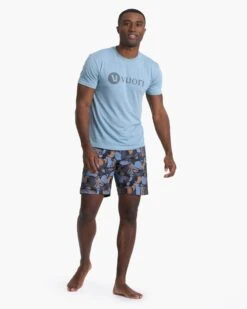 V1 Vuori Wordmark Logo Tee | Light Cloud -Funktion One Style V901LCL 00732