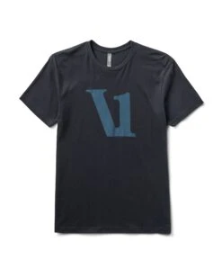 V1 Logo Tee | Black/Charcoal