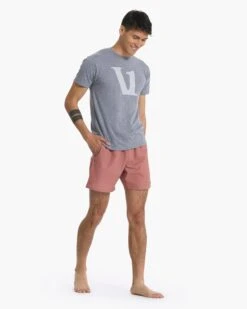 V1 Logo Tee | Heather Grey / Salt -Funktion One Style V925HSL 00658