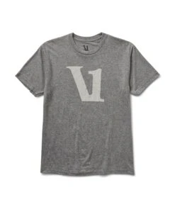 V1 Logo Tee | Heather Grey / Salt