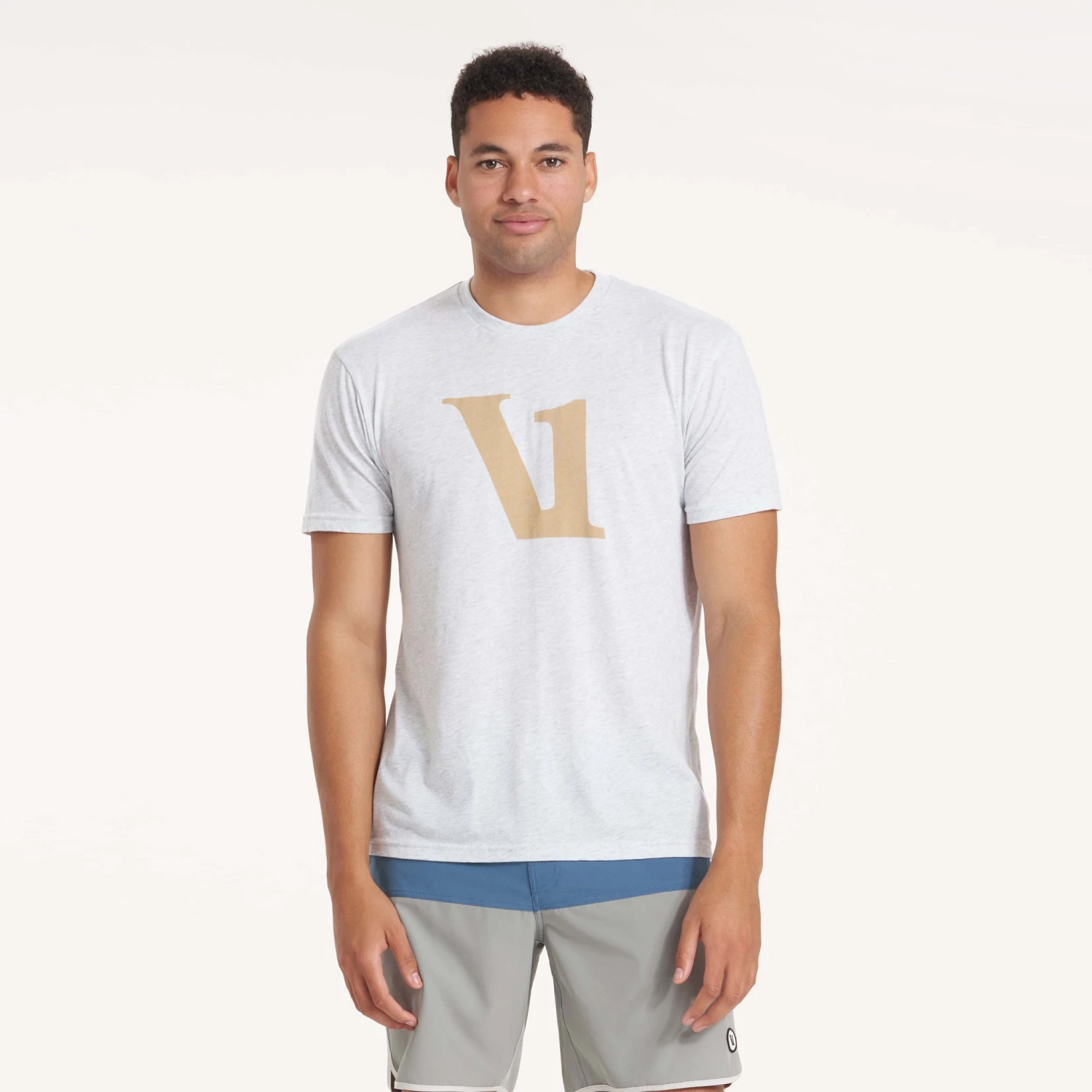 V1 Logo Tee | White Heather 4 V1 Logo Tee | White Heather - Image 2