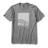 Wave Block Tee | Heather Grey