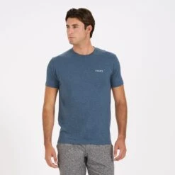 Mind Body Land Sea Tee | Indigo Heather -Funktion One Style V962HTI 1