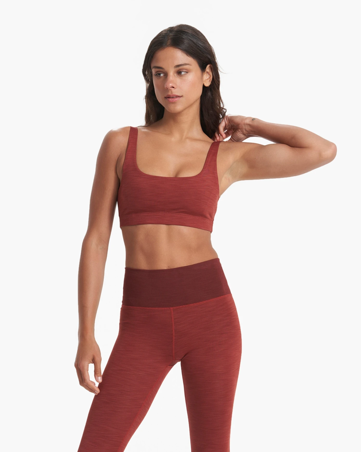 Lux Rib Daily Bra | Currant Heather 3 Lux Rib Daily Bra | Currant Heather