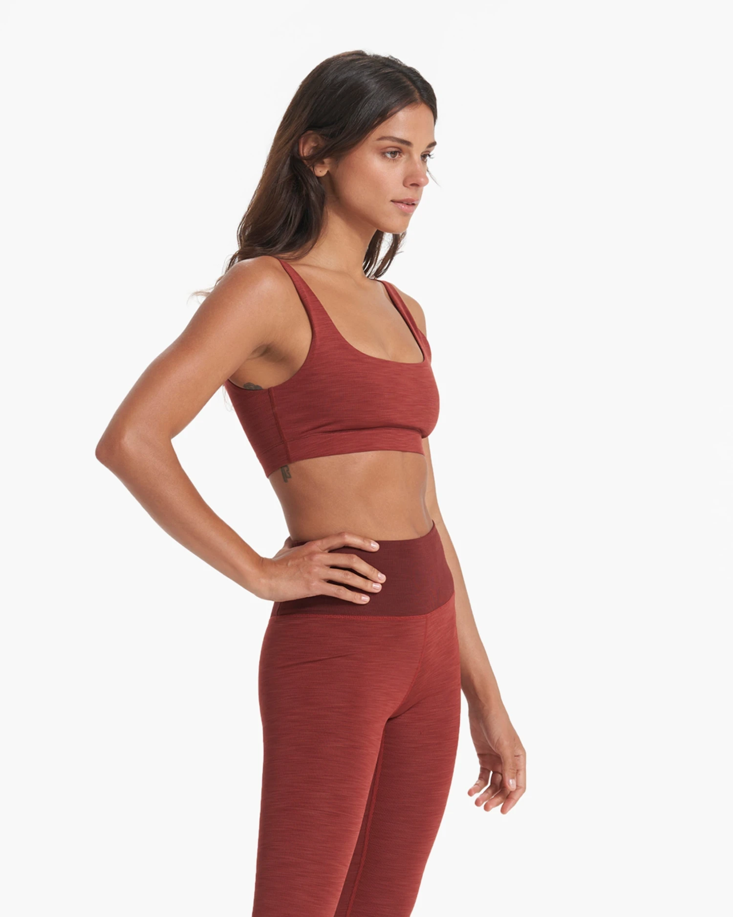 Lux Rib Daily Bra | Currant Heather 4 Lux Rib Daily Bra | Currant Heather - Image 2