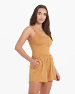 Halo Performance Crop | Flax Heather