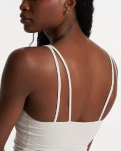 Halo Performance Crop | Salt Heather -Funktion One Style VW1005HST FA23 M ECOMM TOPS DETAIL 1