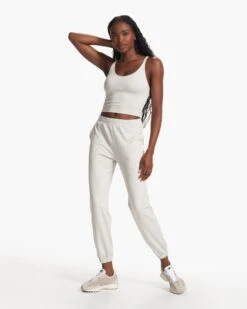 Halo Performance Crop | Salt Heather -Funktion One Style VW1005HST FA23 W ECOMM TOPS FULL ALT 5