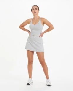 Halo Performance Crop | Pale Grey Heather 12 Halo Performance Crop | Pale Grey Heather -Funktion One Style VW1005PHG 9358