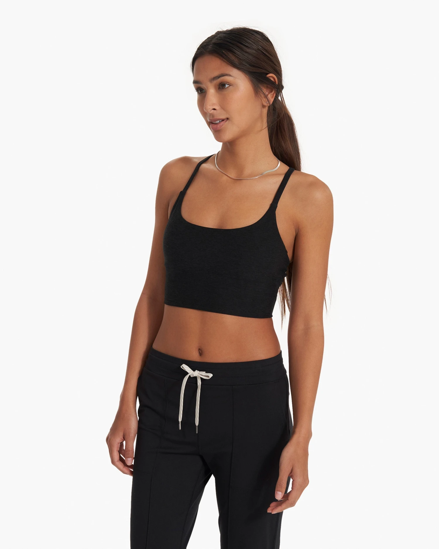 Long Line Elevation Bra | Black Heather 5 Long Line Elevation Bra | Black Heather - Image 3