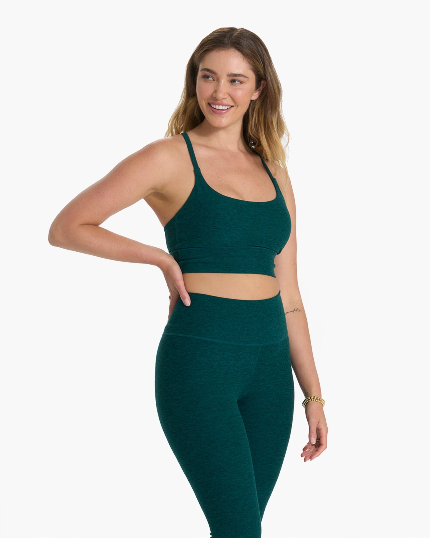Long Line Elevation Bra | Jade Heather 4 Long Line Elevation Bra | Jade Heather - Image 2