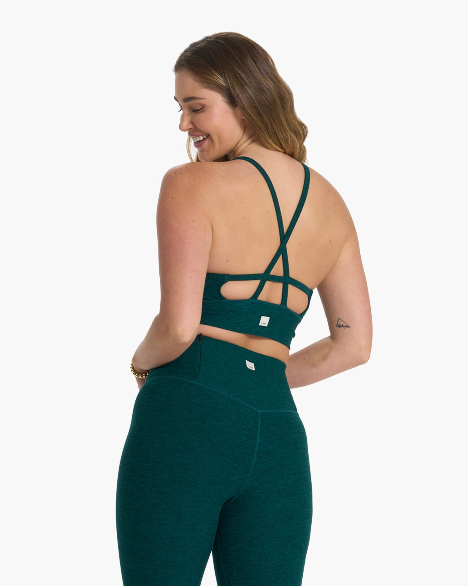 Long Line Elevation Bra | Jade Heather 5 Long Line Elevation Bra | Jade Heather - Image 3