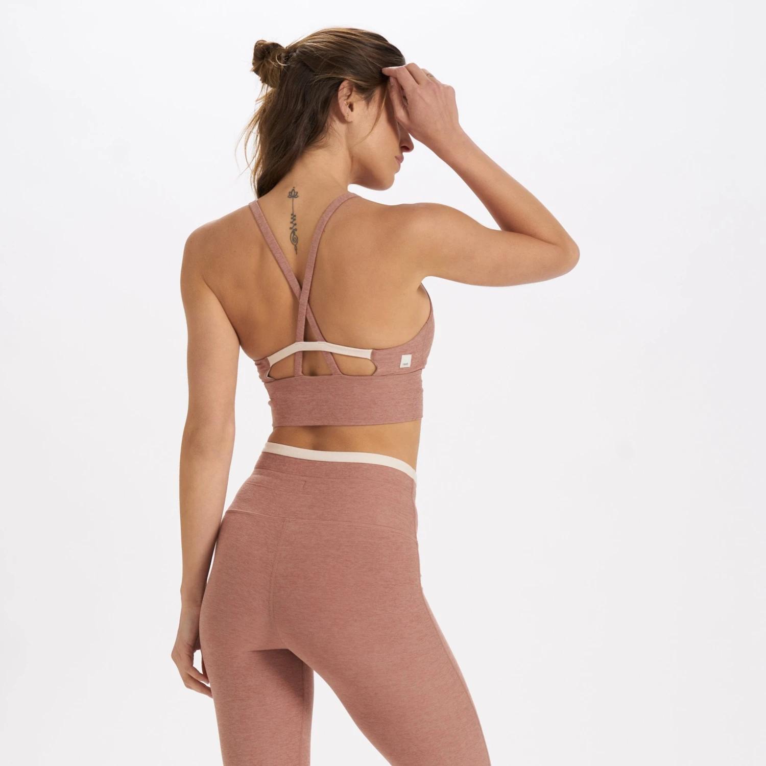 Long Line Elevation Bra | Light Terracotta Heather 4 Long Line Elevation Bra | Light Terracotta Heather - Image 2