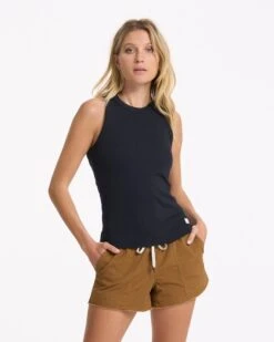 Sunrise High Neck Tank | Black