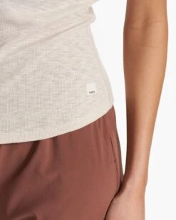 Sunrise High Neck Tank | Dune -Funktion One Style VW1012DUN FA23 M ECOMM TOPS DETAIL 3