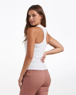 Sunrise High Neck Tank | White -Funktion One Style VW1012WHT 1049 CO22