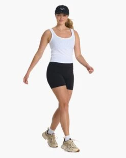 Sunrise Crop Tank | White -Funktion One Style VW1013WHT FA22 W ECOMM CURVE 02778 1x1 c582c8f1 9589 44f8 bf57 5b741a437f2c