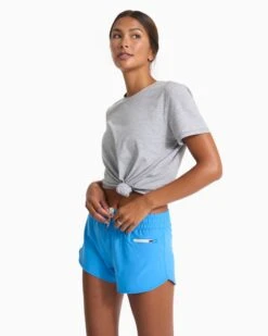 Feather Tee | Heather Grey -Funktion One Style VW1015HTG SP23 W ECOMM TOPS DETAIL 00460 1x1 1f5d005d 3dc7 4b80 badf 77749dc83b3c