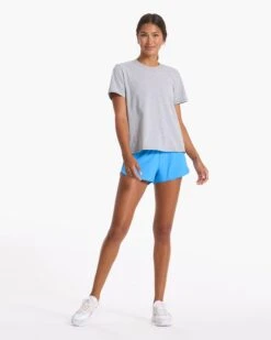 Feather Tee | Heather Grey -Funktion One Style VW1015HTG SP23 W ECOMM TOPS FULL 00361 1x1 931d6daa b07e 4e18 8188 2260b57e7310