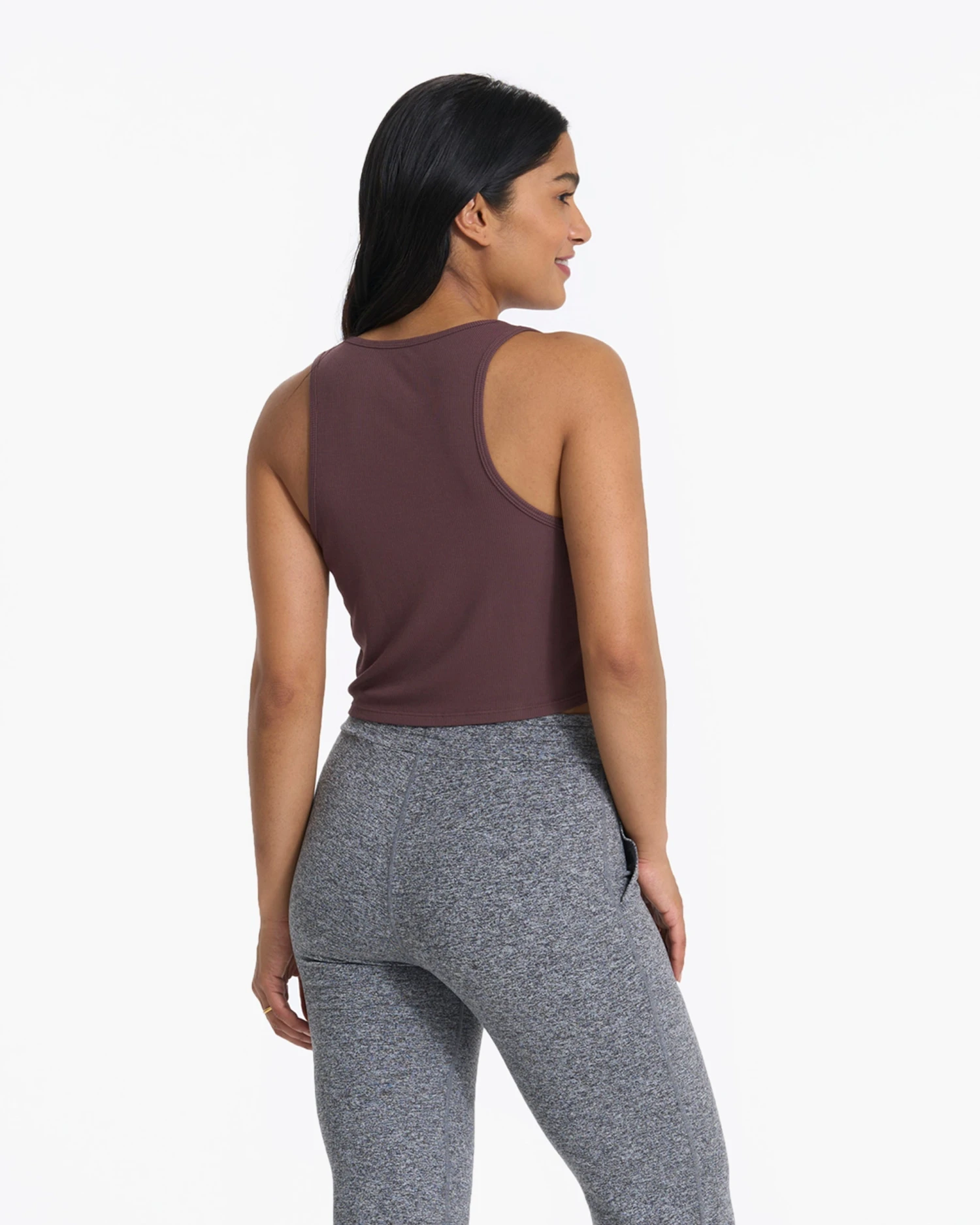 Cove Crop Tank | Chestnut 6 Cove Crop Tank | Chestnut - Image 4