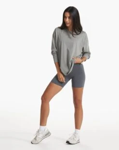 Long Sleeve Feather Tee | Stormy 11 Long Sleeve Feather Tee | Stormy -Funktion One Style VW1028STY SP23 W ECOMM TOPS DETAIL 0700 1x1 1a350b58 b59b 4afd bfc6 82e01c071f77