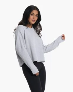 Slouchy Waffle Crew | Light Heather Grey -Funktion One Style VW1047LHG 2791