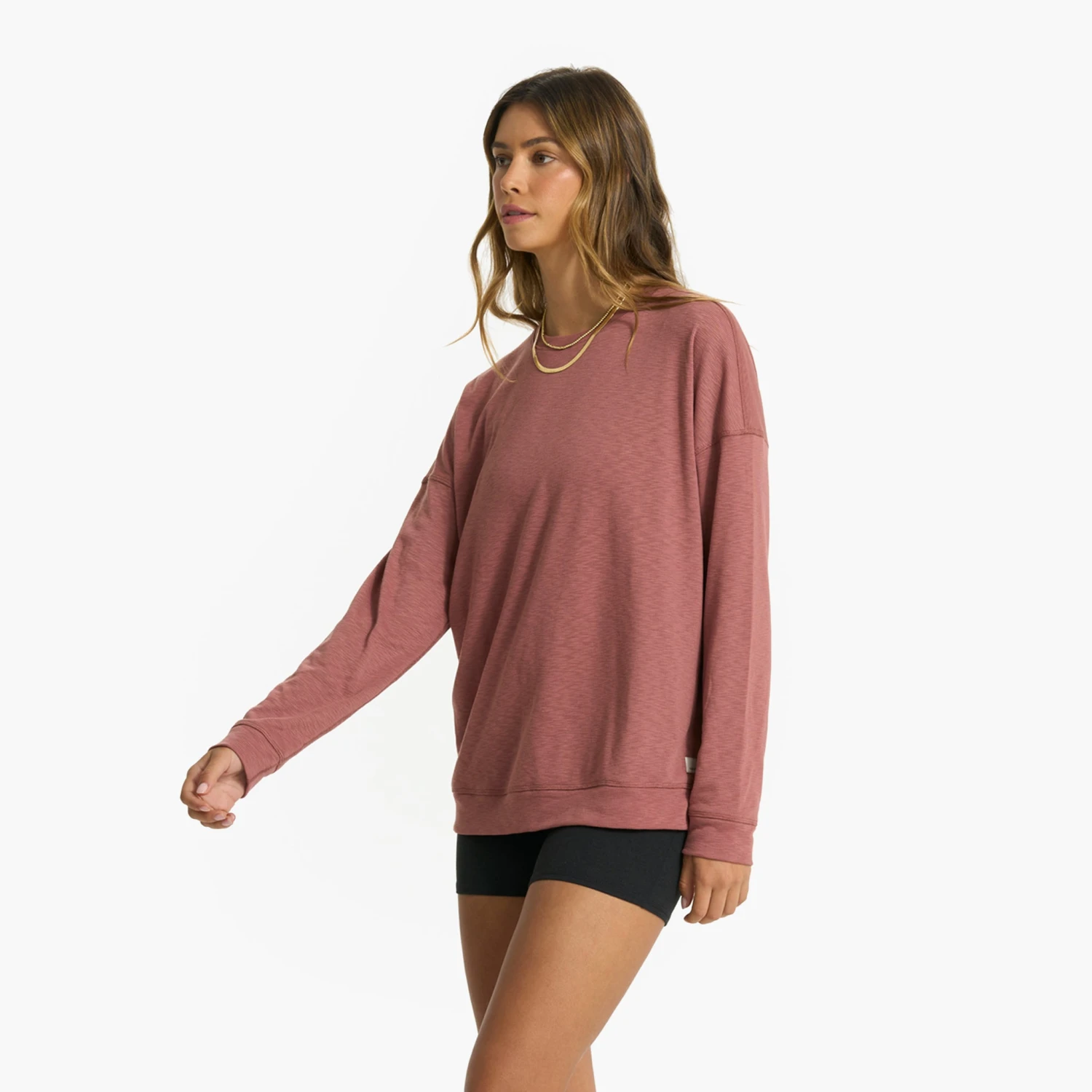 Long-Sleeve Sunrise Crew | Rosewood 5 Long-Sleeve Sunrise Crew | Rosewood - Image 3